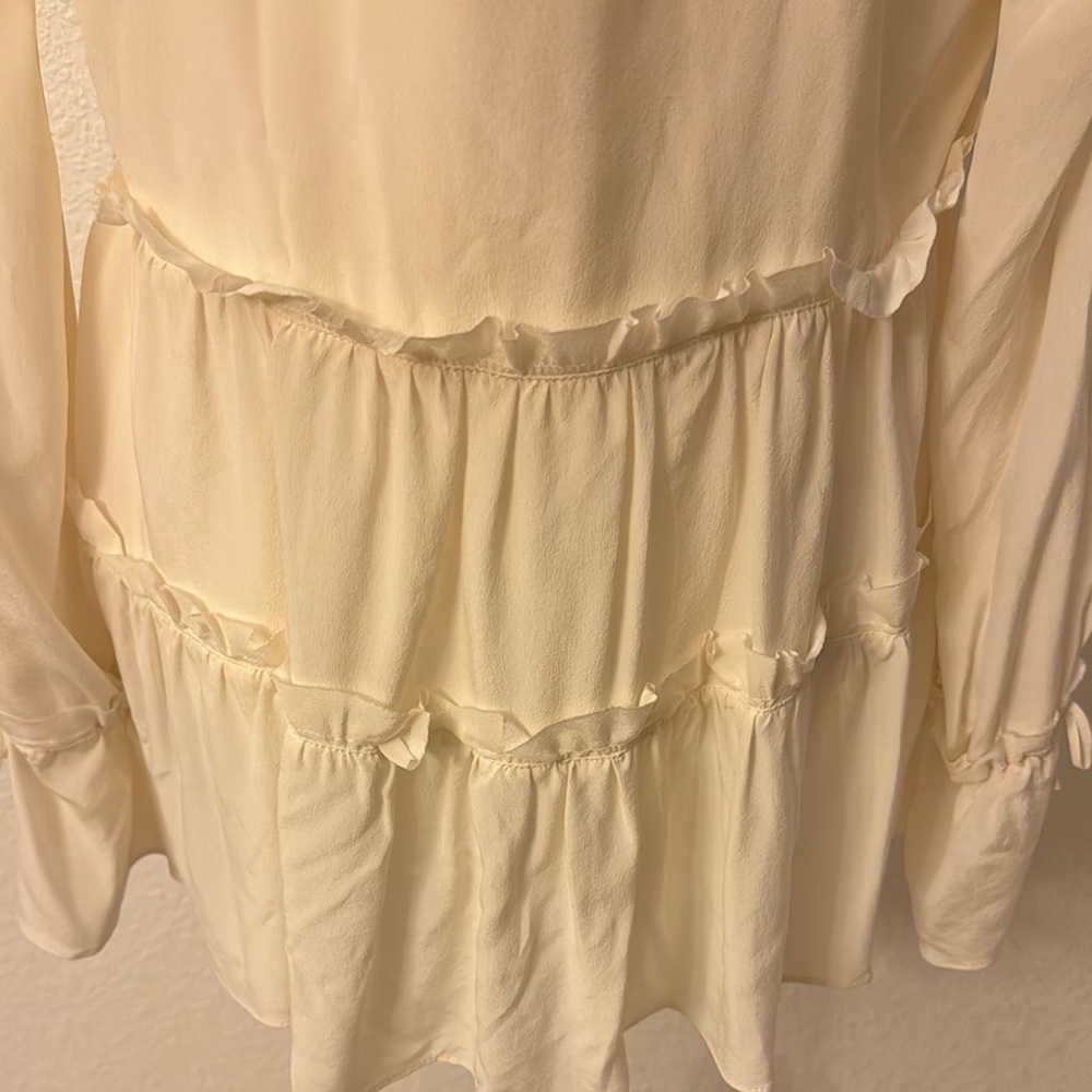 Alexis Cream Relaxed Ruffled Blouse - Picture 5 of 13